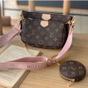 Louis Vuitton Multi Pochette Accessories monogram crossbody 3-bag